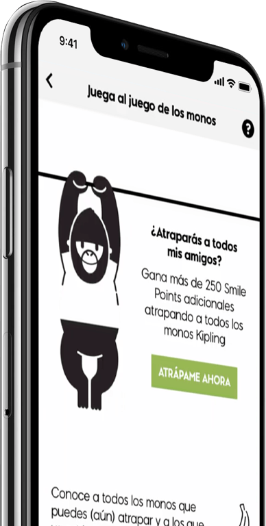Kipling Treueprogramm Gamification auf der mobilen App