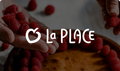 La Place logo on image of cake decorating
