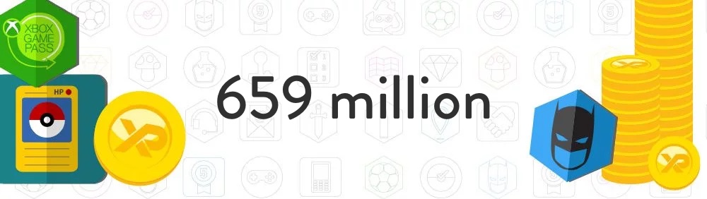 659 million coins and badges