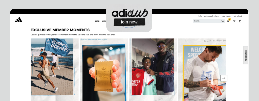 adiClub loyalty program