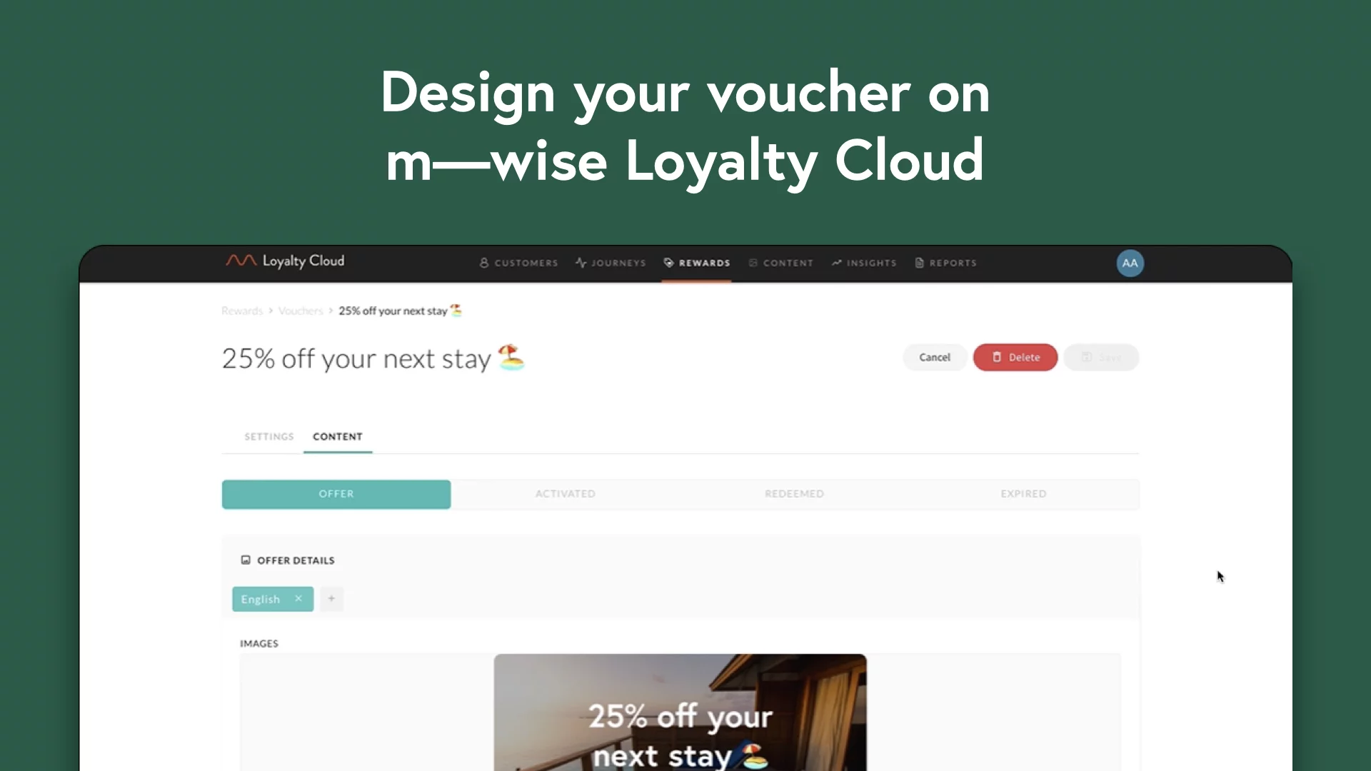 Partner rewards on m—wise Loyalty Cloud step