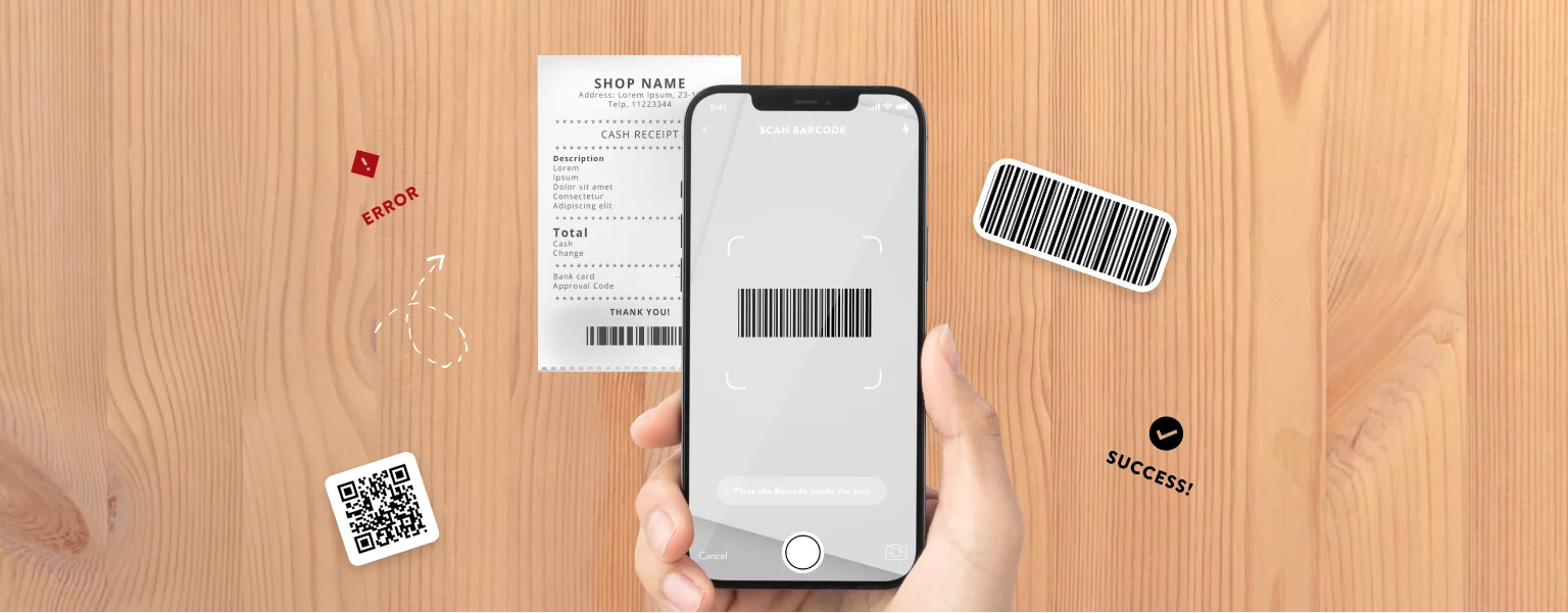 Receipt scanning with loyalty app